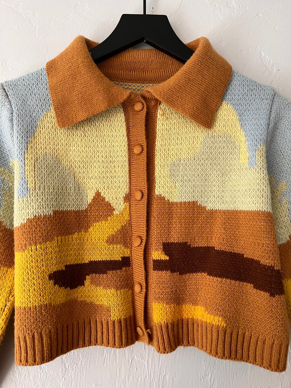 Vintage Cropped Desert Cardigan (XS)