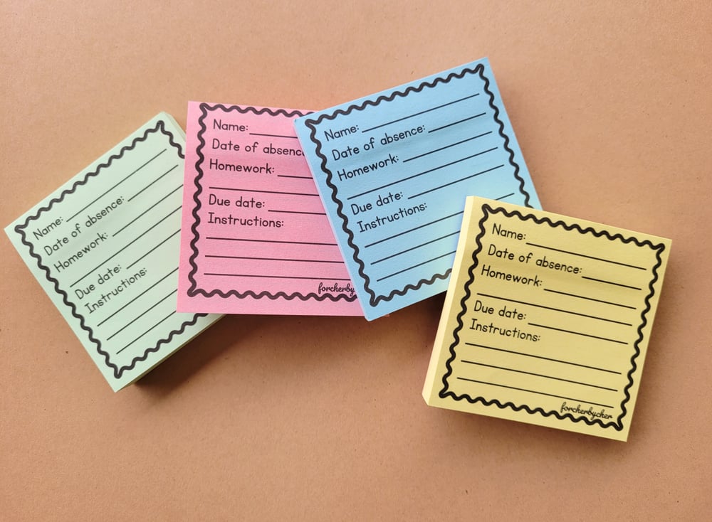 Absentees Sticky Notepad (EL Ver.)