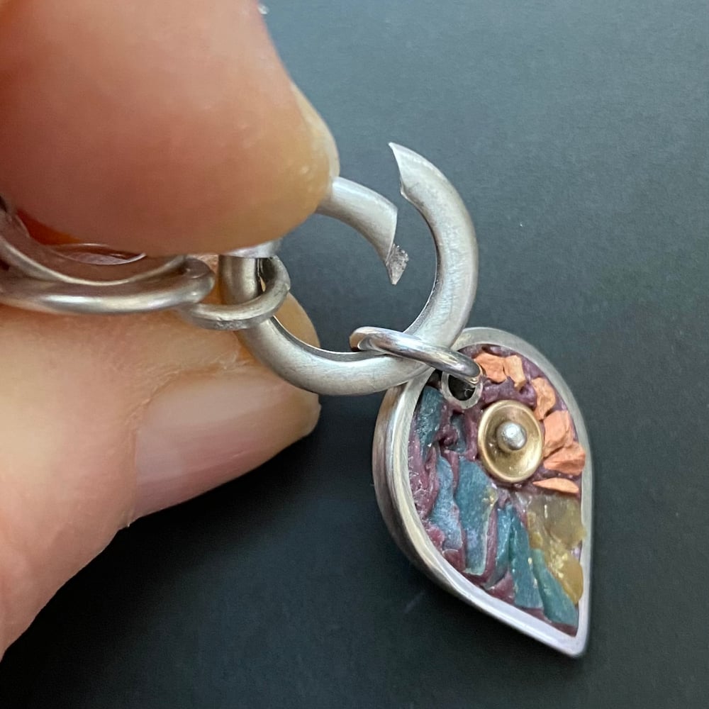 Image of Leaf Charm Bracelet 