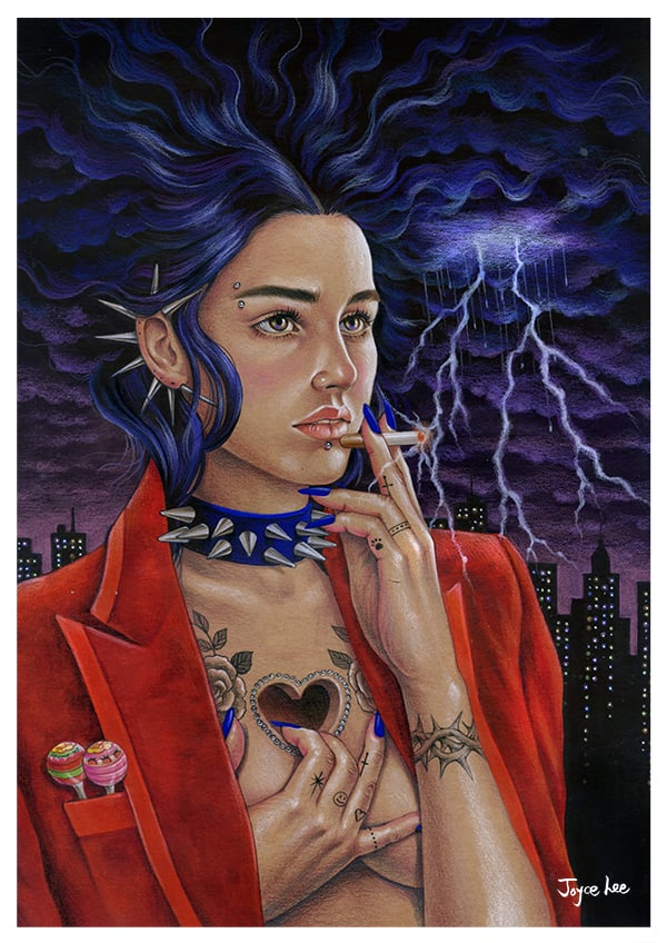 "Melancholy 4" Print (DP546) joyceartworks