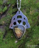 Image 1 of Yellow Labradorite Drop Necklace