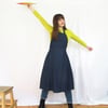 NEW! Pleated Denim Split Leg Apron for Potters & Artists. No14:2