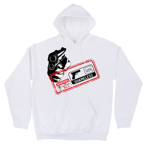 Image of WE DONT DIAL 911 HOODIE WHITE 