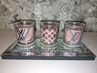 Image 4 of PINK LV JAR CANDLE SET