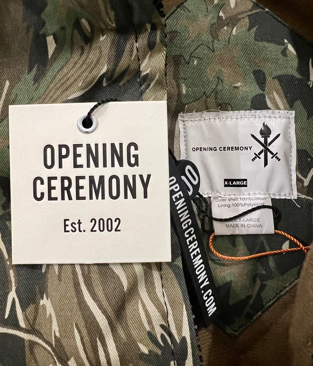 OPENING CEREMONY πΎ CAMO COAT XL