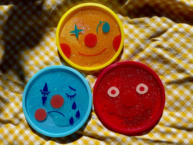 Clown Face Coasters