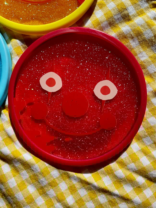 Clown Face Coasters