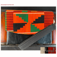 Image 1 of Kimiya Wallet- Kente Cloth African Print
