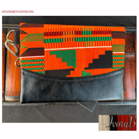 Image 2 of Kimiya Wallet- Kente Cloth African Print