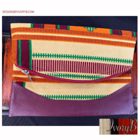 Fanny Pack Designs By IvoryB Beige Kente