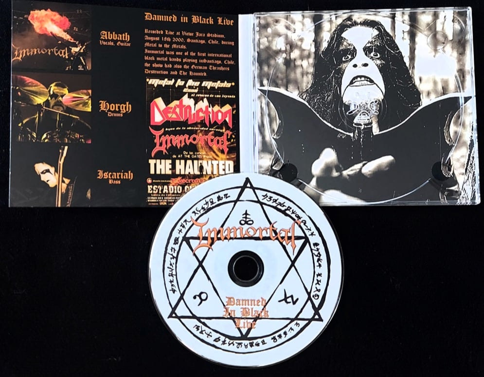 IMMORTAL - DAMNED IN BLACK LIVE (DIGIPAK)