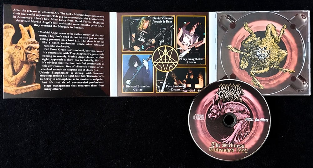 MORBID ANGEL - THE SICKNESS UNLEASHED 1992 - LIVE IN BERGUM (DIGIPAK)