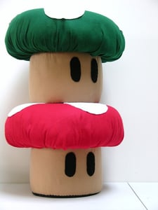 Image of Super Mario Brothers Mushroom Ottoman