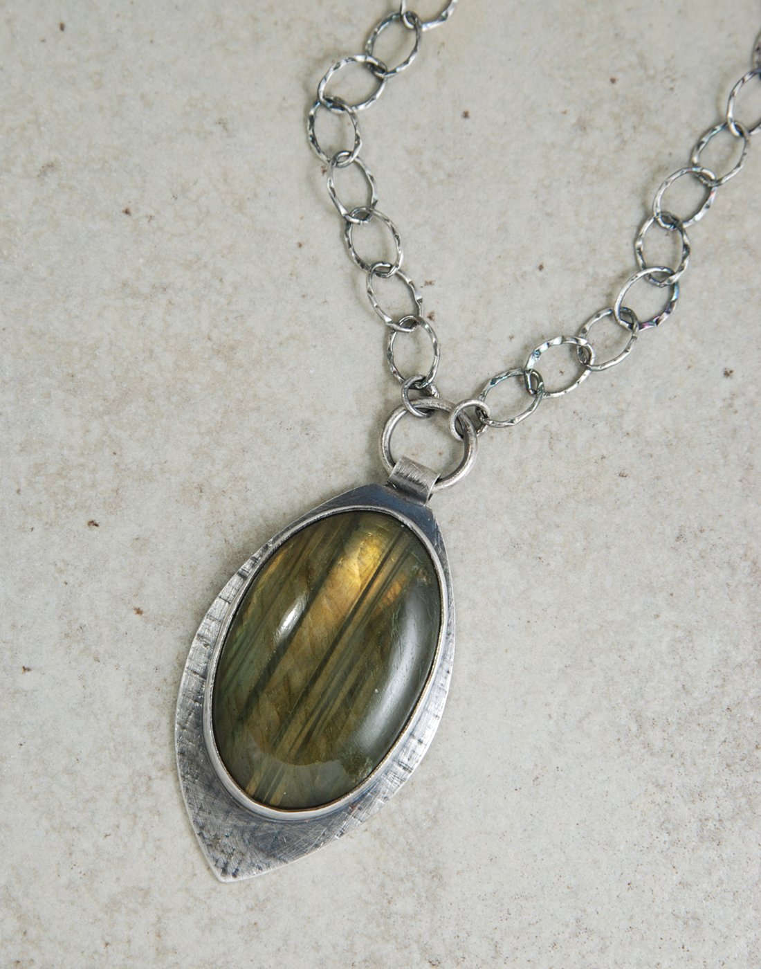 Image of Labradorite & Sterling Silver Necklace