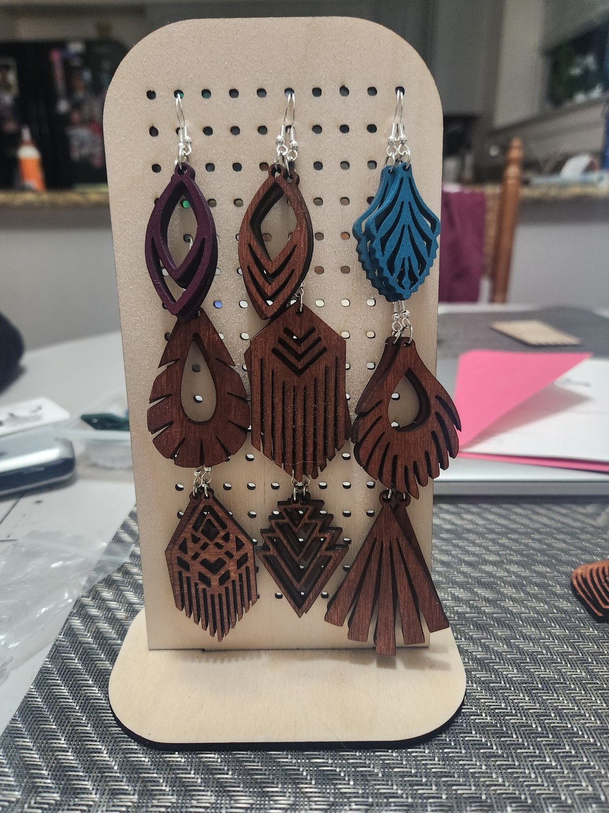 Laser Cut Earrings Free Vector cdr Download - 3axis.co