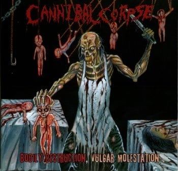 CANNIBAL CORPSE - BODILY DESTRUCTION , VULGAR MOLESTATION (12" DOUBLE LP)