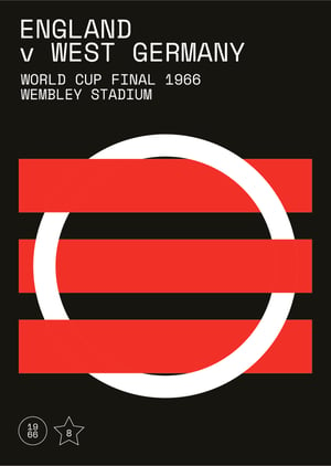 England v West Germany 1966 world cup final matchday poster
