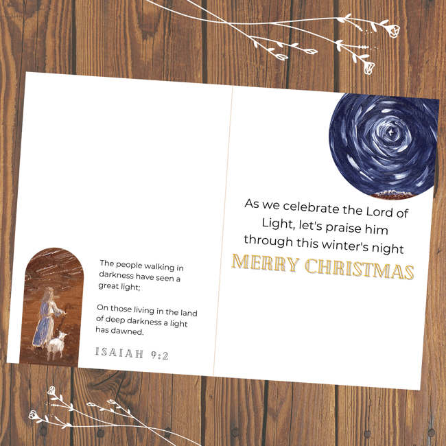 A Great Light Christmas Card (10 or 20ct.)