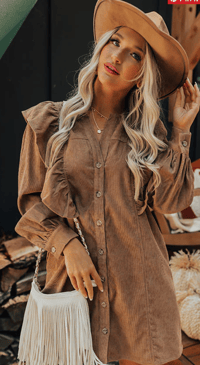 Image 1 of Boston Corduroy Dress