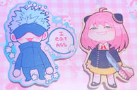 Anya and Gojo Stickers