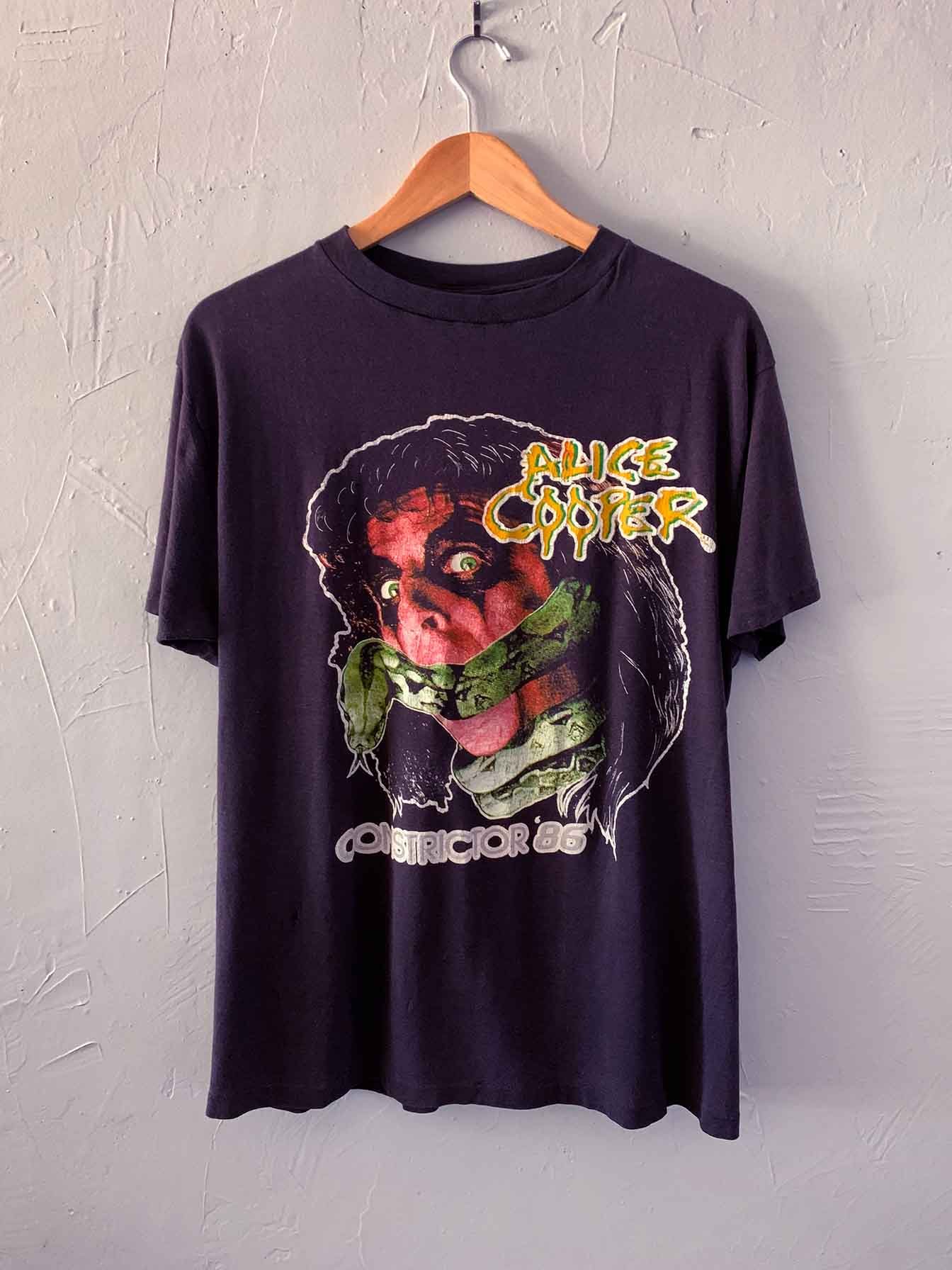 Image of Vintage Alice Cooper 1986 Constrictor Tour Tee - M/L