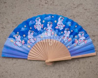 Image 3 of Angel Bunnies Folding Fan