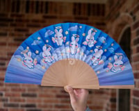 Image 4 of Angel Bunnies Folding Fan