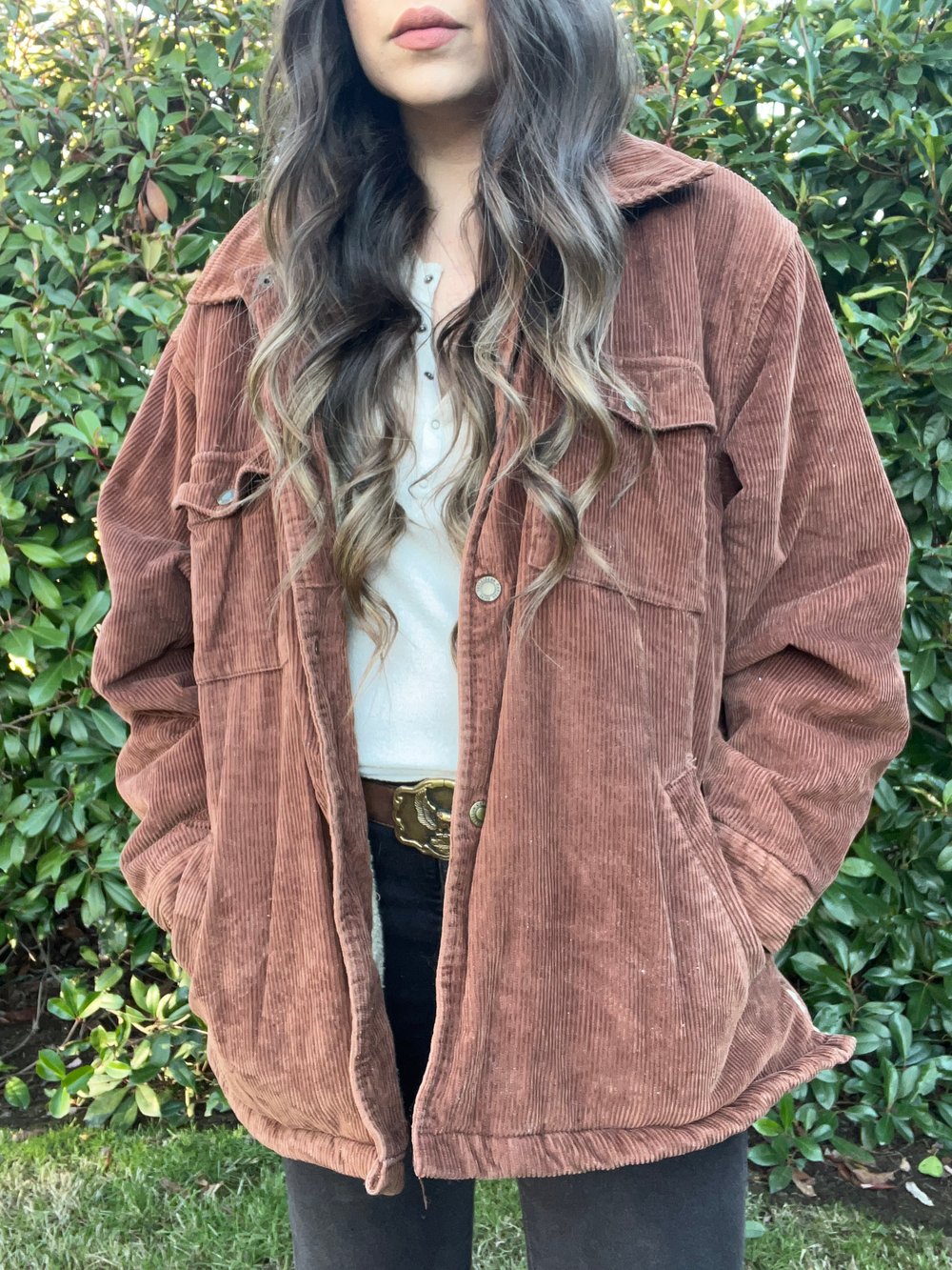 Vintage Canyon Guide Brown Corduroy and Sherpa Jacket (L)