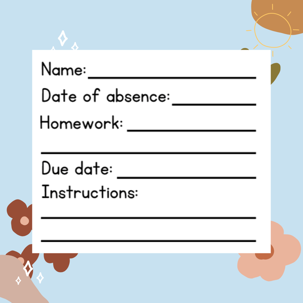 Absentees Instruction Stamp