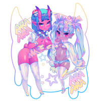 Image 4 of Oni Oc stickers 3"