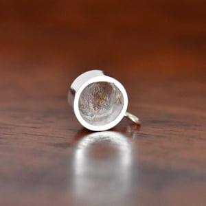 Image of Himalaya 'Herkimer' Diamond Quartz x mixed color Tourmaline strings round cut silver necklace no.1