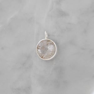 Image of Himalaya 'Herkimer' Diamond Quartz x mixed color Tourmaline strings round cut silver necklace no.1