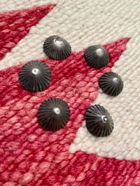 Image 2 of 1890s NAVAJO SILVER CONCHO BUTTONS SET