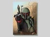 Print Boba Fett A5 ou A4. Signé à la main