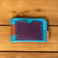 Image 2 of Cartera-tarjetero azul y morada