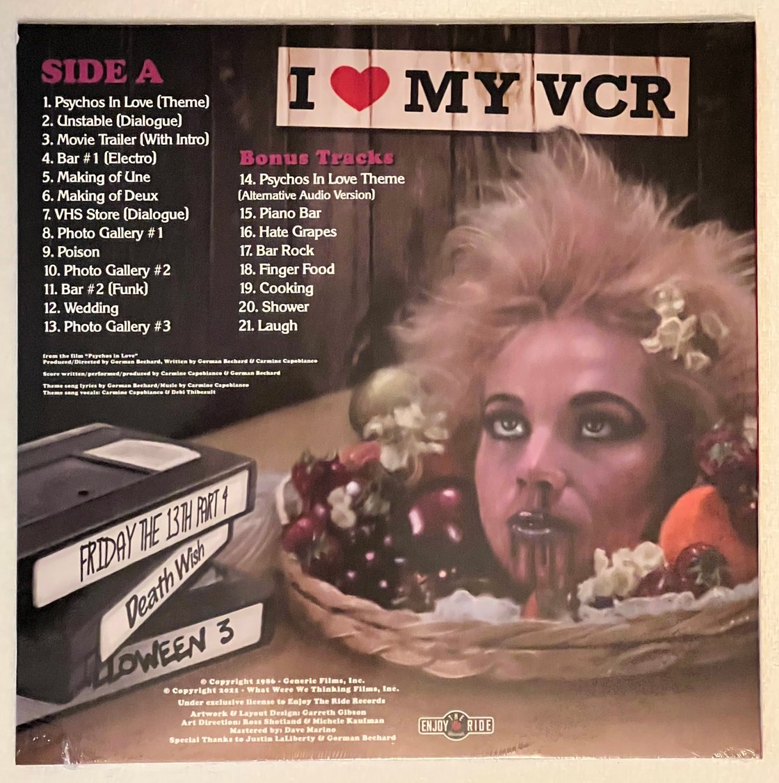 Image of Psychos in Love soundtrack on 12" vinyl LP