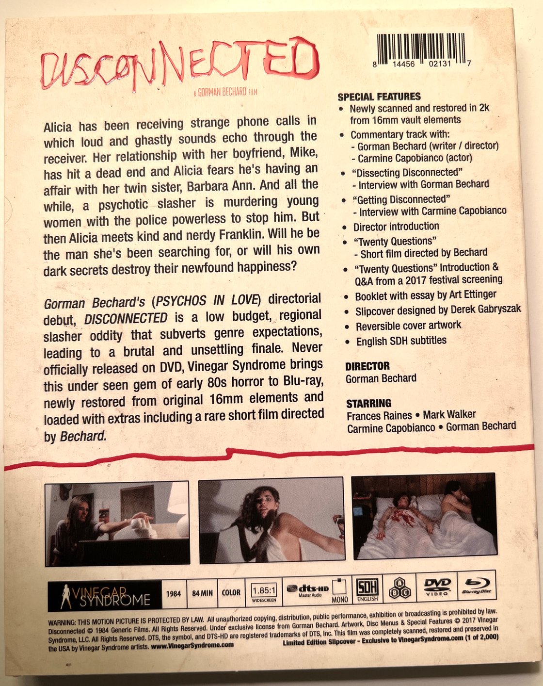 Image of Disconnected DELUXE BLURAY with or without OOP Slipjacket