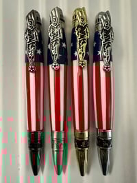 Image 1 of HAND MADE SOCCER TWIST PEN WITH USA FLAG Body