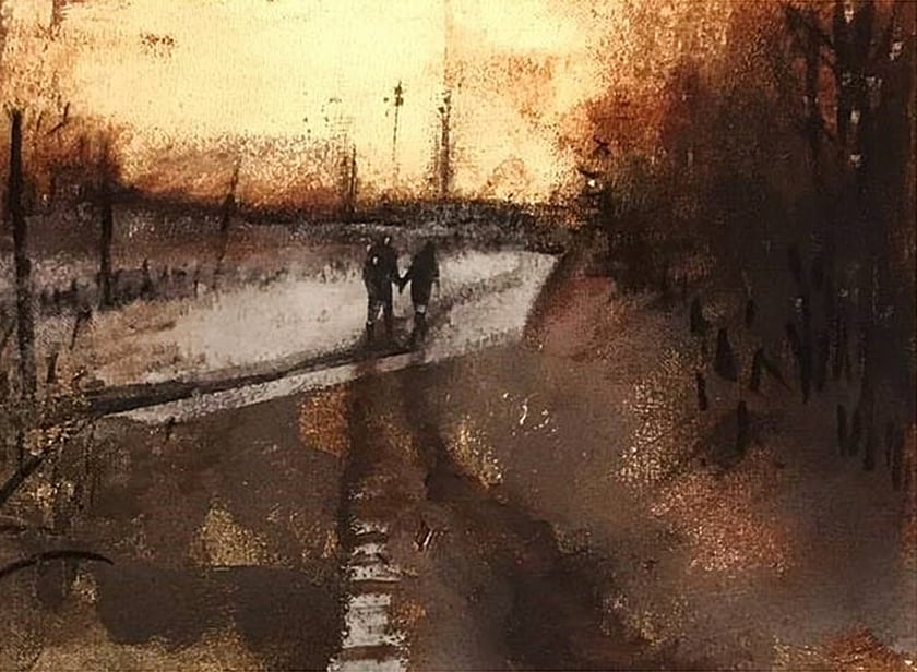 Image of BARRY WILSON - 'ROUND THE CORNER' - ORIGINAL PAINTING