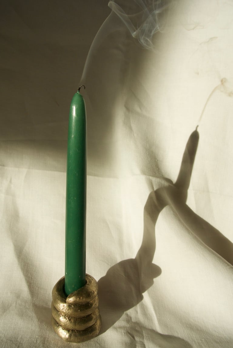 Bronze snake candleholder  Image 3