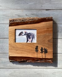 Image of Walnut Slab Frame with Tiny Arbor