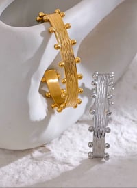 Image 4 of LUCIA 18ct Gold Plated Cuff Bangle 