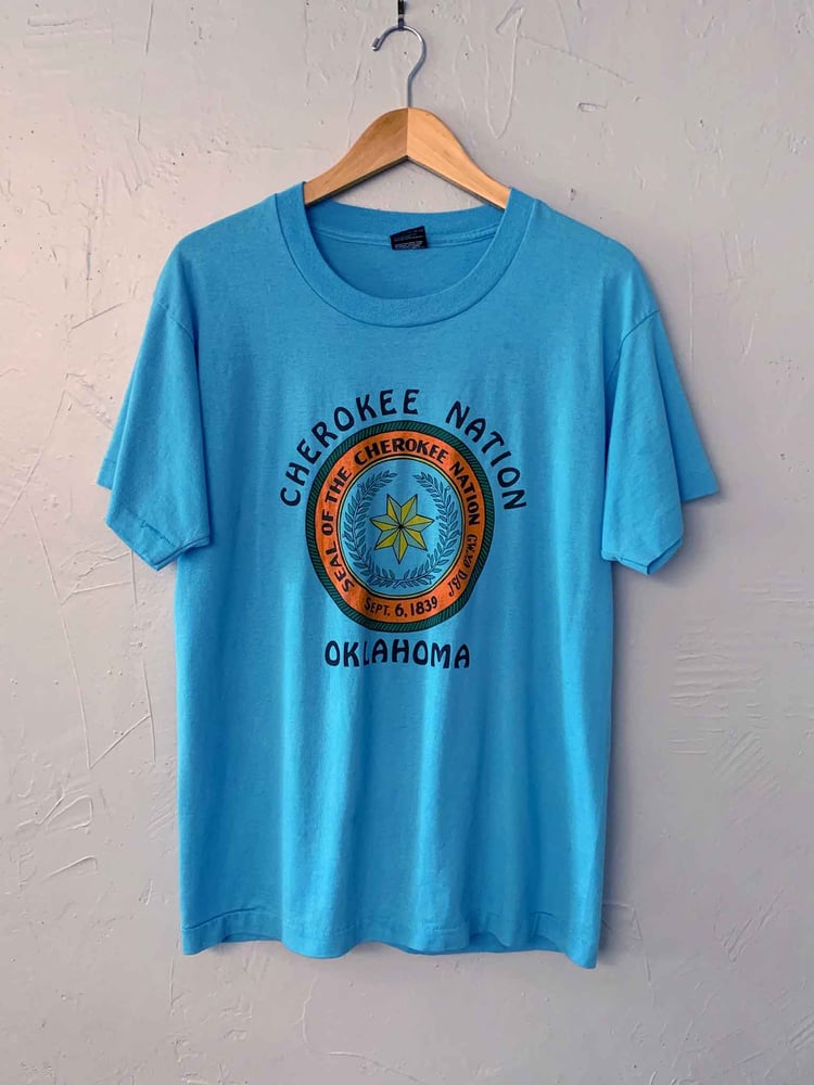 Image of Vintage Cherokee Nation Tee - Made in USA - L