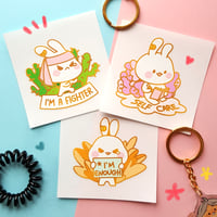 Image 1 of Bunny Clear Stickers