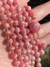 Rhodochrosite Mala, Rhodocrosite 108 Beads Japa Mala Hand Knotted Gemstone Necklace