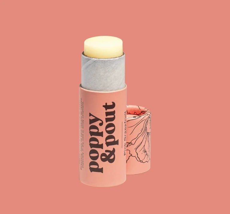 Image of Poppy & Pout Lip Balm - Pink Grapefruit