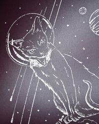 Image 2 of Pete the Catstronaut 12x18 Screen Print