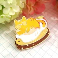 Image 4 of Lazy Cat Enamel Pin