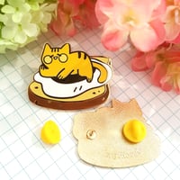 Image 2 of Lazy Cat Enamel Pin