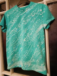 Green reverse dyed splash T age 12 years